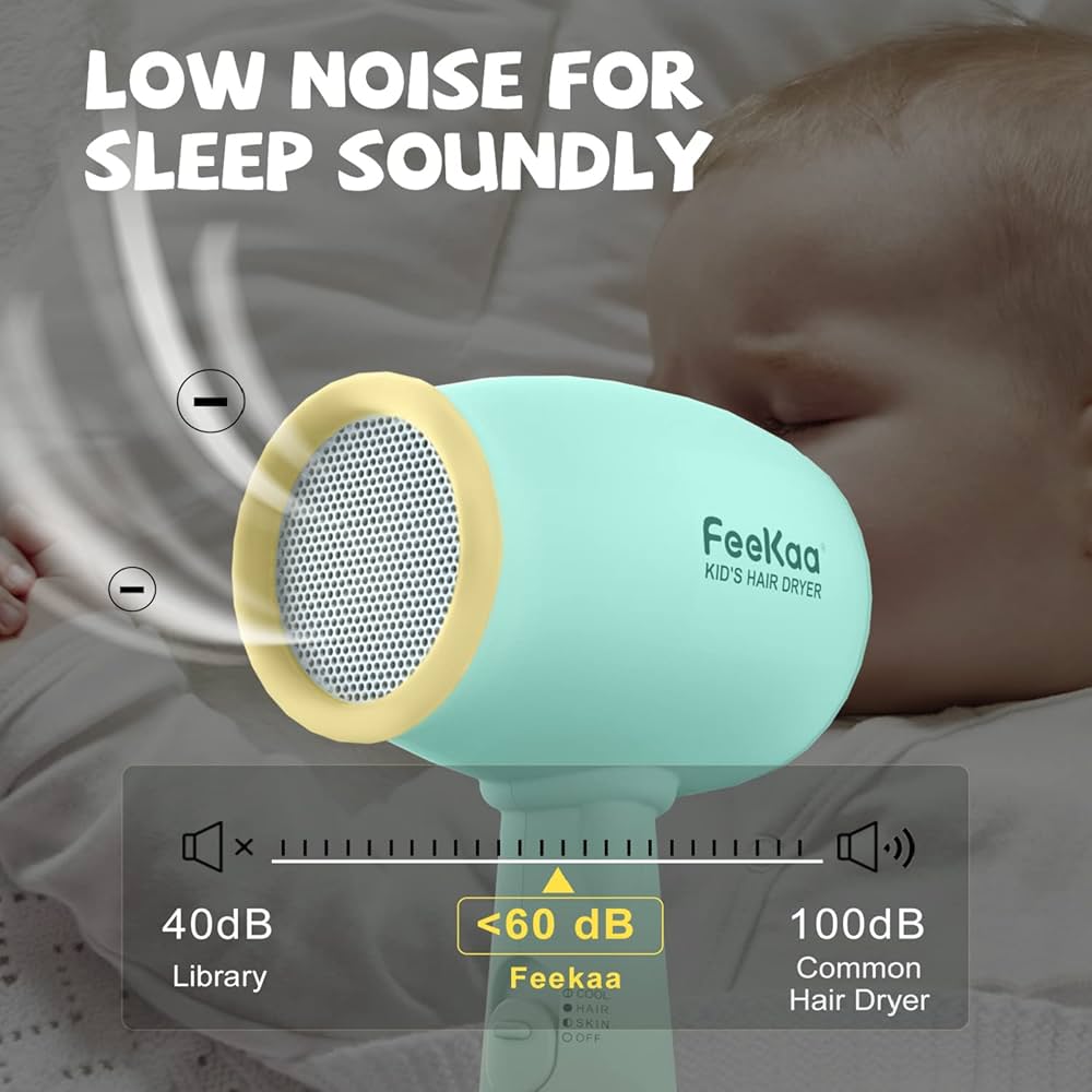 FeeKaa Kids Hair Dryer β Safe, Gentle & Adorable