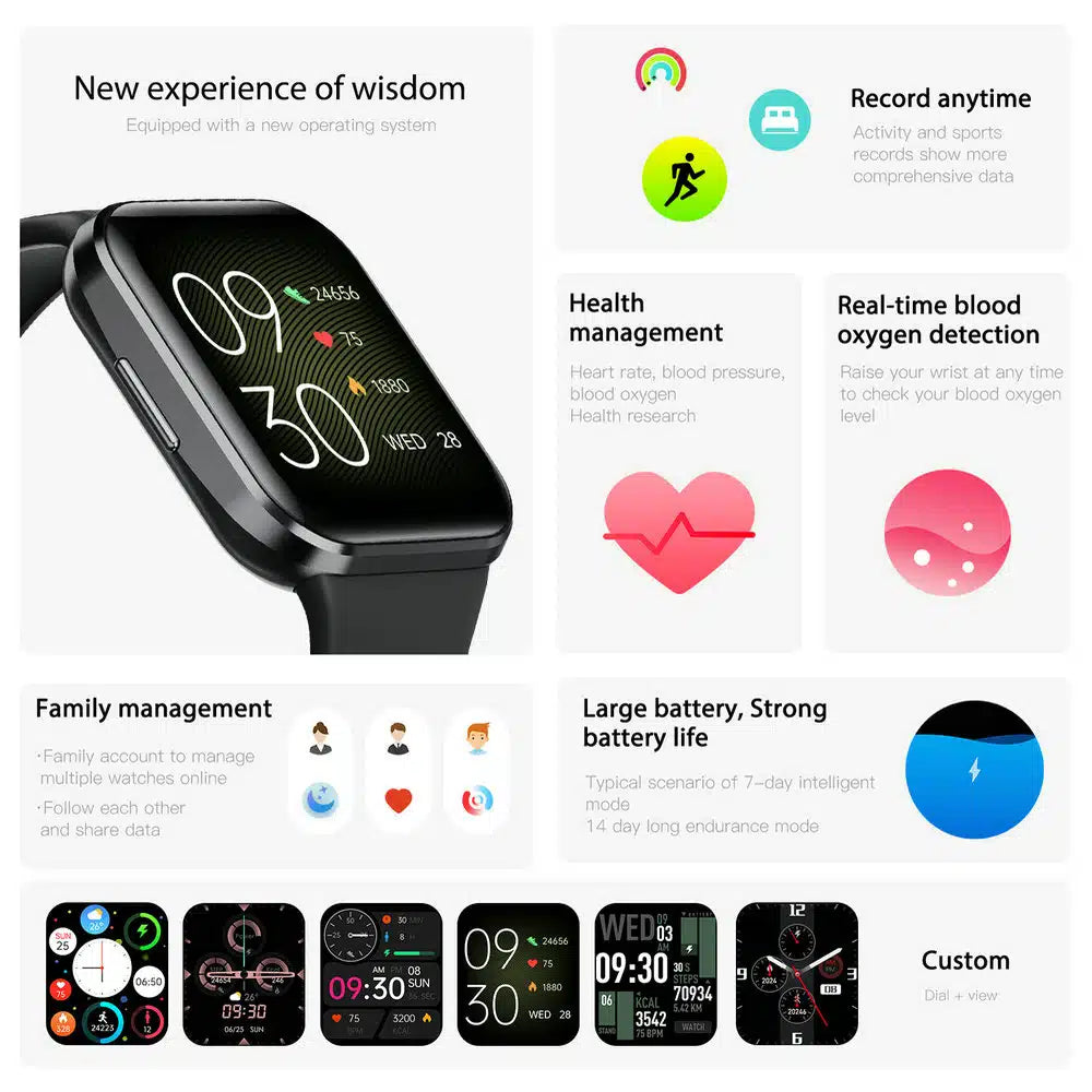 Molocy Q23 Smart Watch for Men & Women