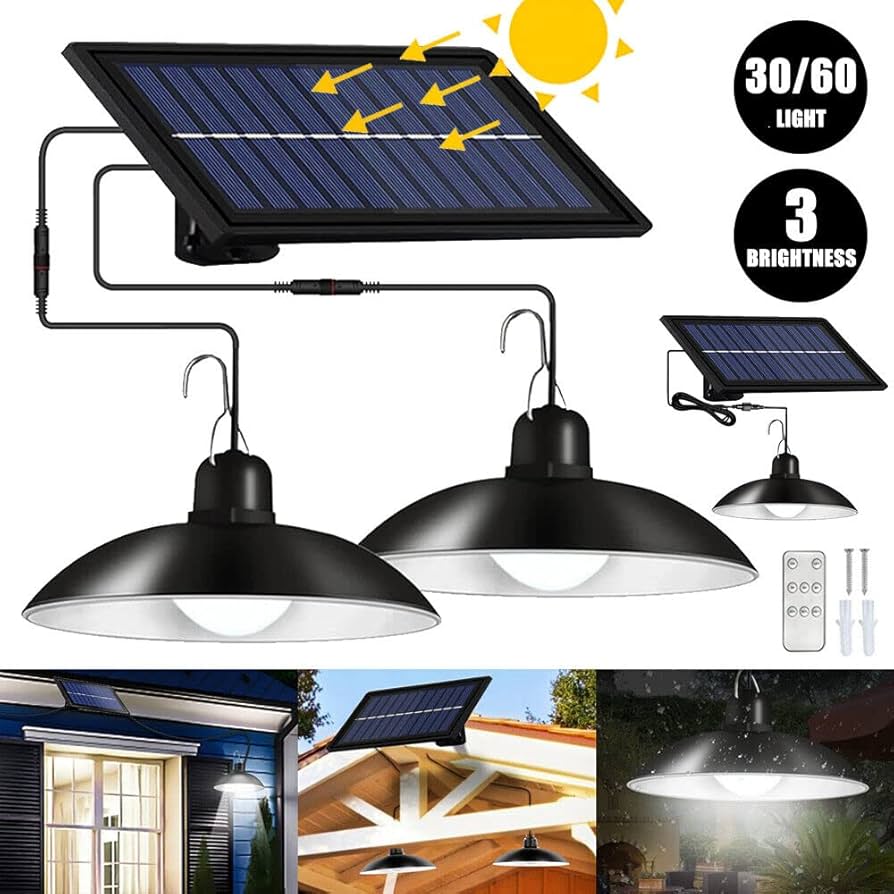 LONENESSL Solar Pendant Light