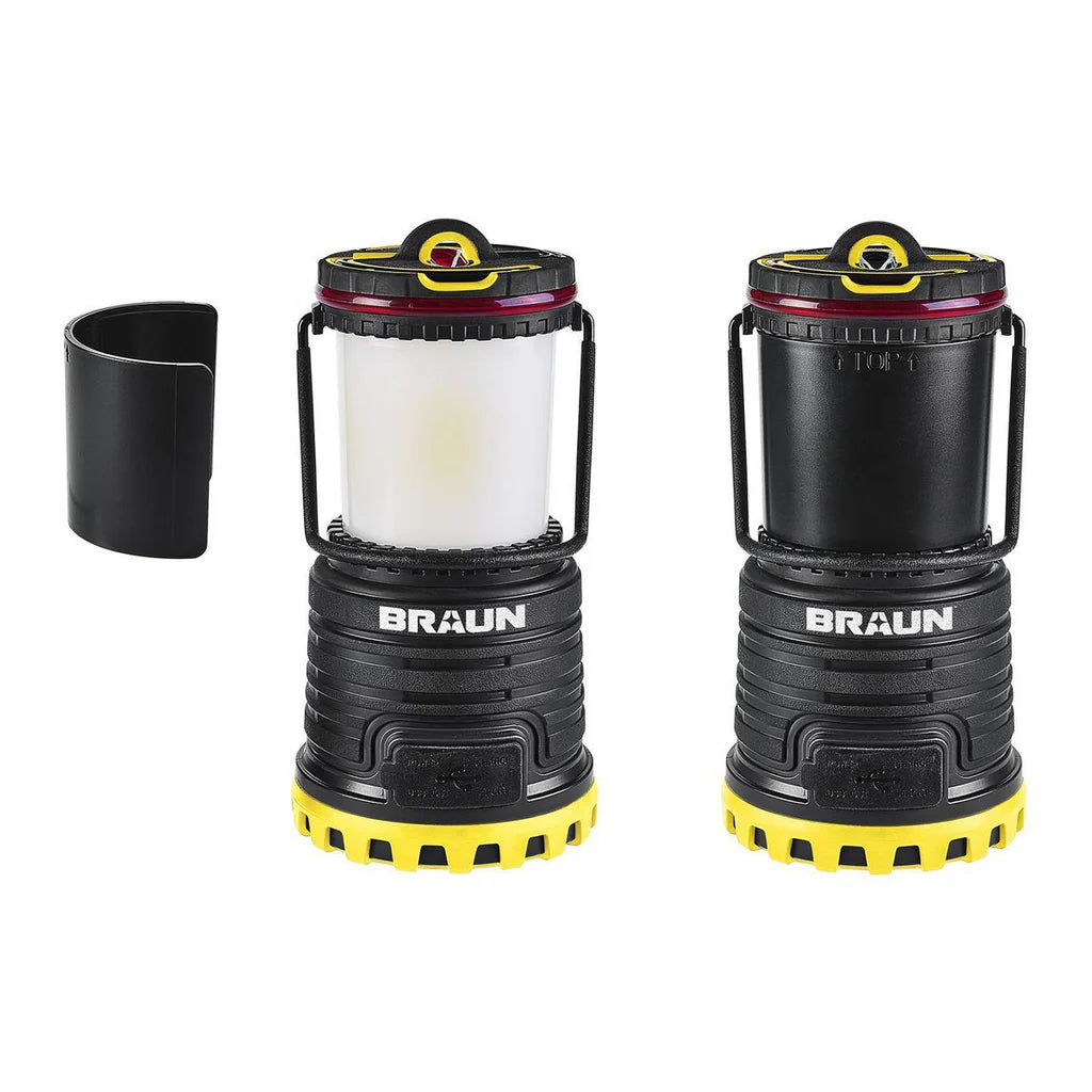 The Braun-Compatible 2000 Lumen Rechargeable Waterproof LED Lantern/Battery Bank: The Ultimate in Portable Lighting