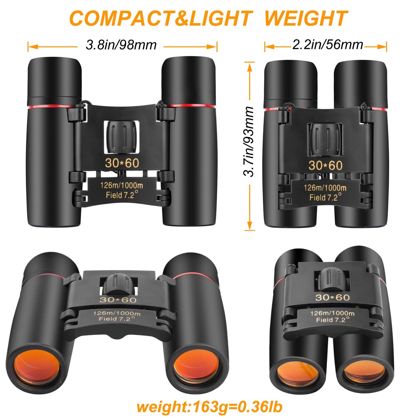 ANDSTON 30x60 Mini Binoculars