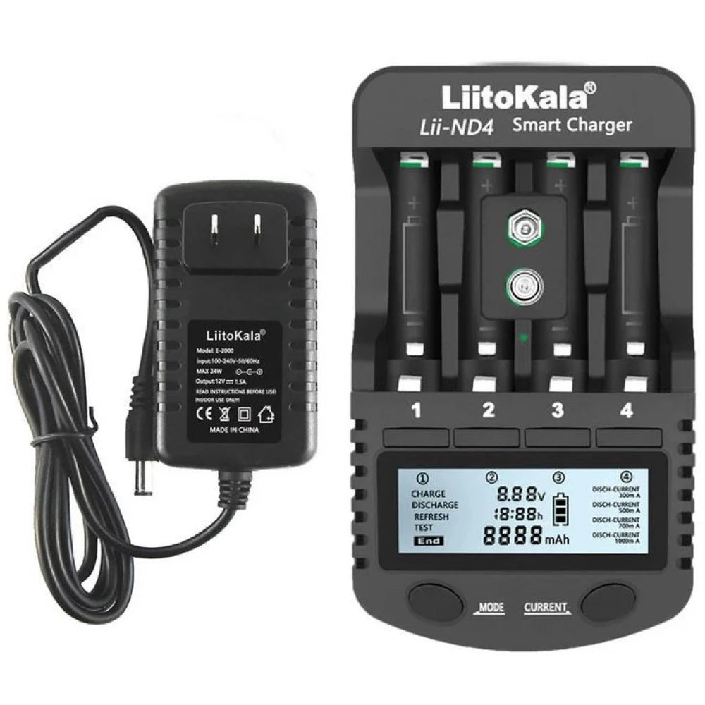 LiitoKala Lii-ND4 Smart Battery Charger