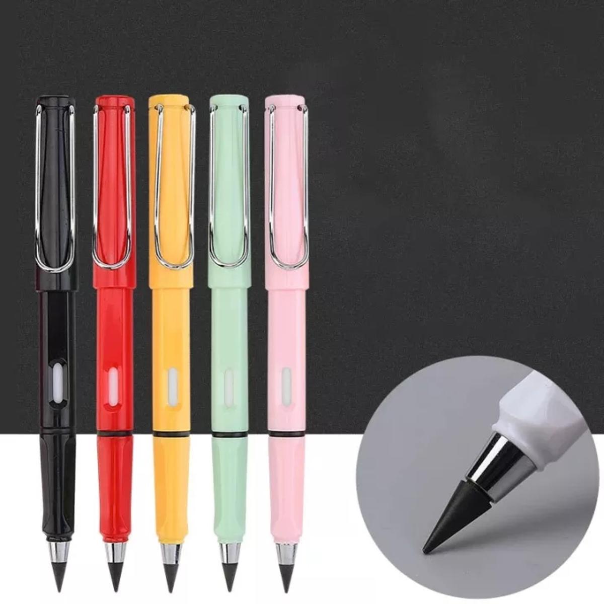 No Ink Eternal Pencil – Endless, Erasable & Sharpen-Free Metal Pen for Writing & Sketching ( Only Light Purple )