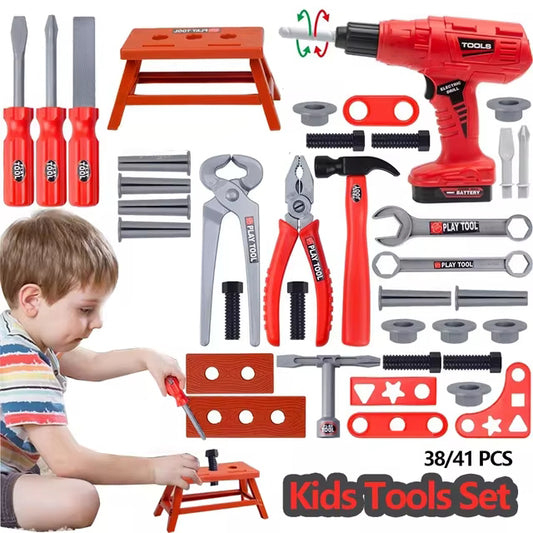 38/41 PCS Kids Pretend Tool Set